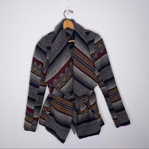 ME JANE SIZE SMALL TWEED WRAP JACKET